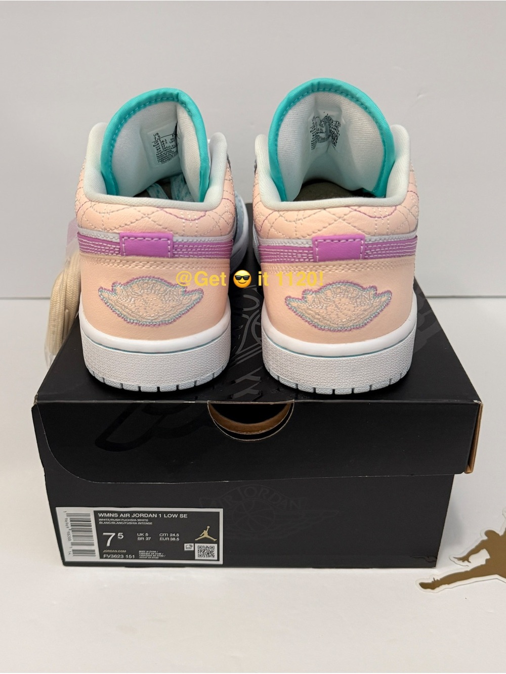 Air Jordan 1 Low (Multi-Color Sashiko) Women’s Shoes FV3623-151 Size 7.5 - Picture 7 of 15